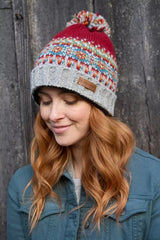 Pachamama Iona Roll Back Bobble Beanie