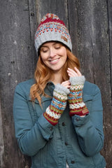 Pachamama Iona Roll Back Bobble Beanie