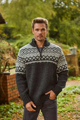 Pachamama Mens Jorvik Half Zip Jumper