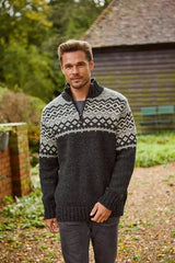Pachamama Mens Jorvik Half Zip Jumper