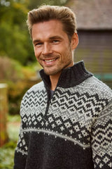 Pachamama Mens Jorvik Half Zip Jumper