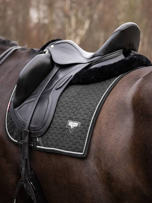 LeMieux Puissance Suede Dressage Square Treehouse Sporting Colours lemieux-puissance-suede-dressage-square-treehouse-sporting-colours