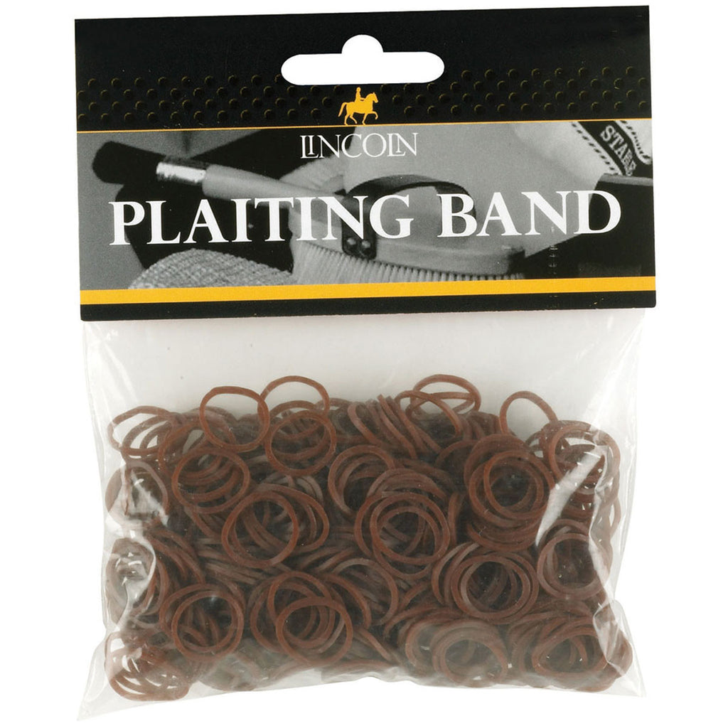 Brown Plaiting Bands / One size