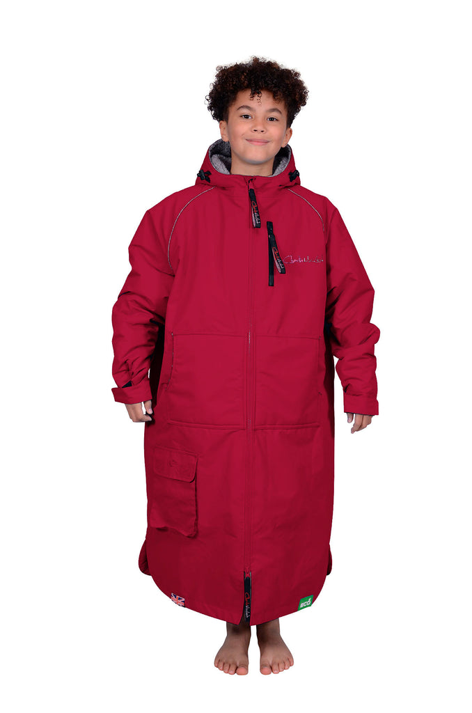 Burgundy/Grey / Age 10/13