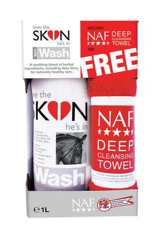 NAF Love The SKIN He's In Skin Wash with Free NAF Deep Cleansing Towel