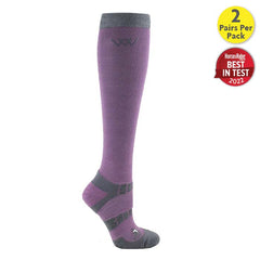 Woof Wear Long Bamboo Waffle Knit Riding Socks