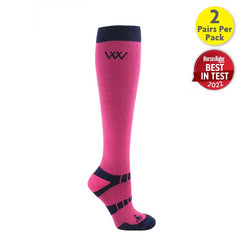 Woof Wear Long Bamboo Waffle Knit Riding Socks