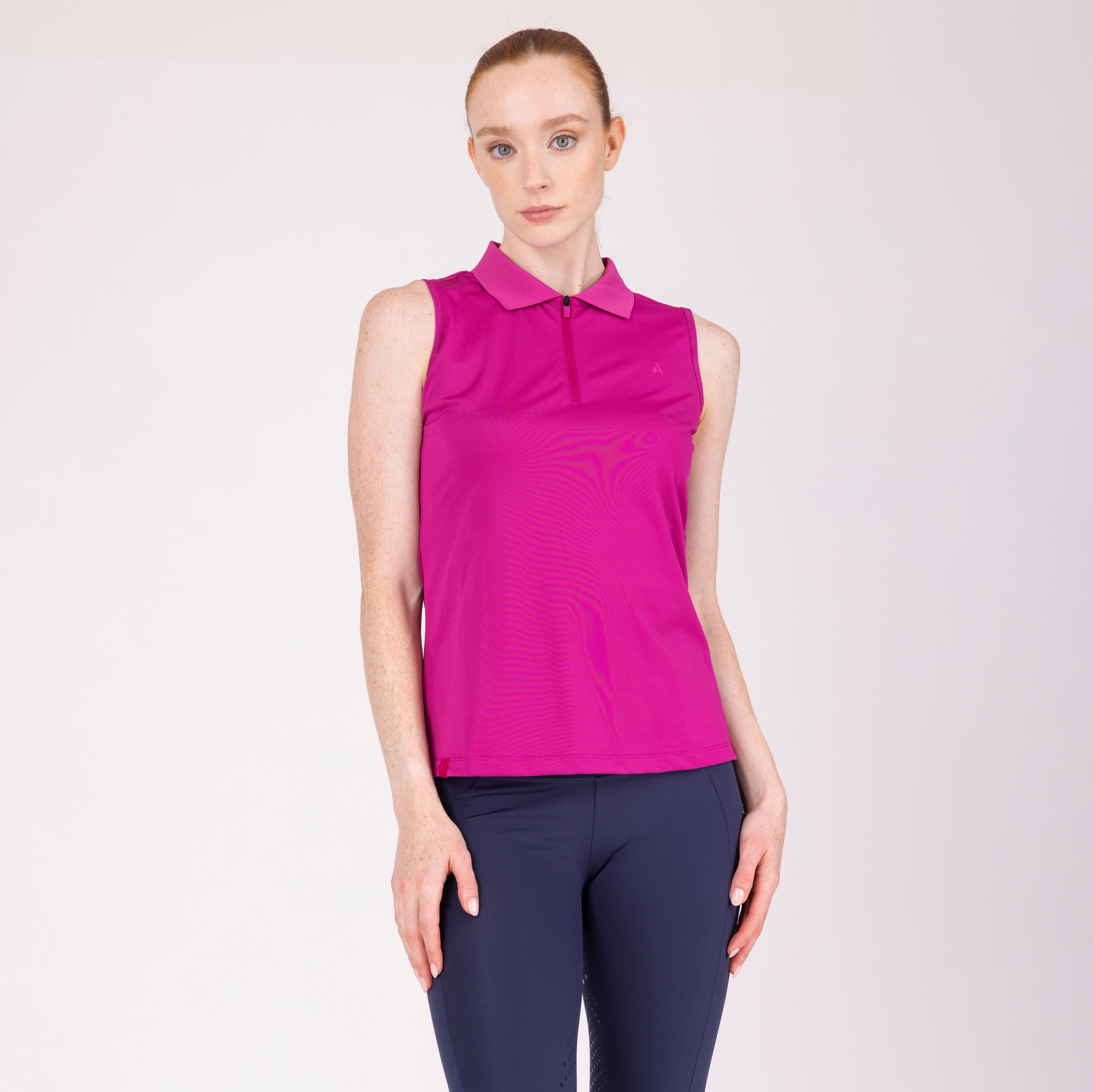 Aubrion React Sleeveless Tech Polo Shirt