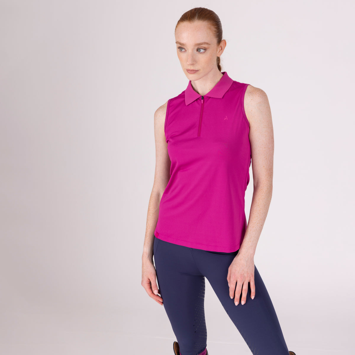 Aubrion React Sleeveless Tech Polo Shirt