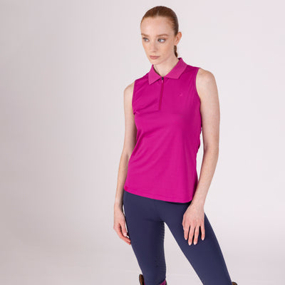 Aubrion React Sleeveless Tech Polo Shirt