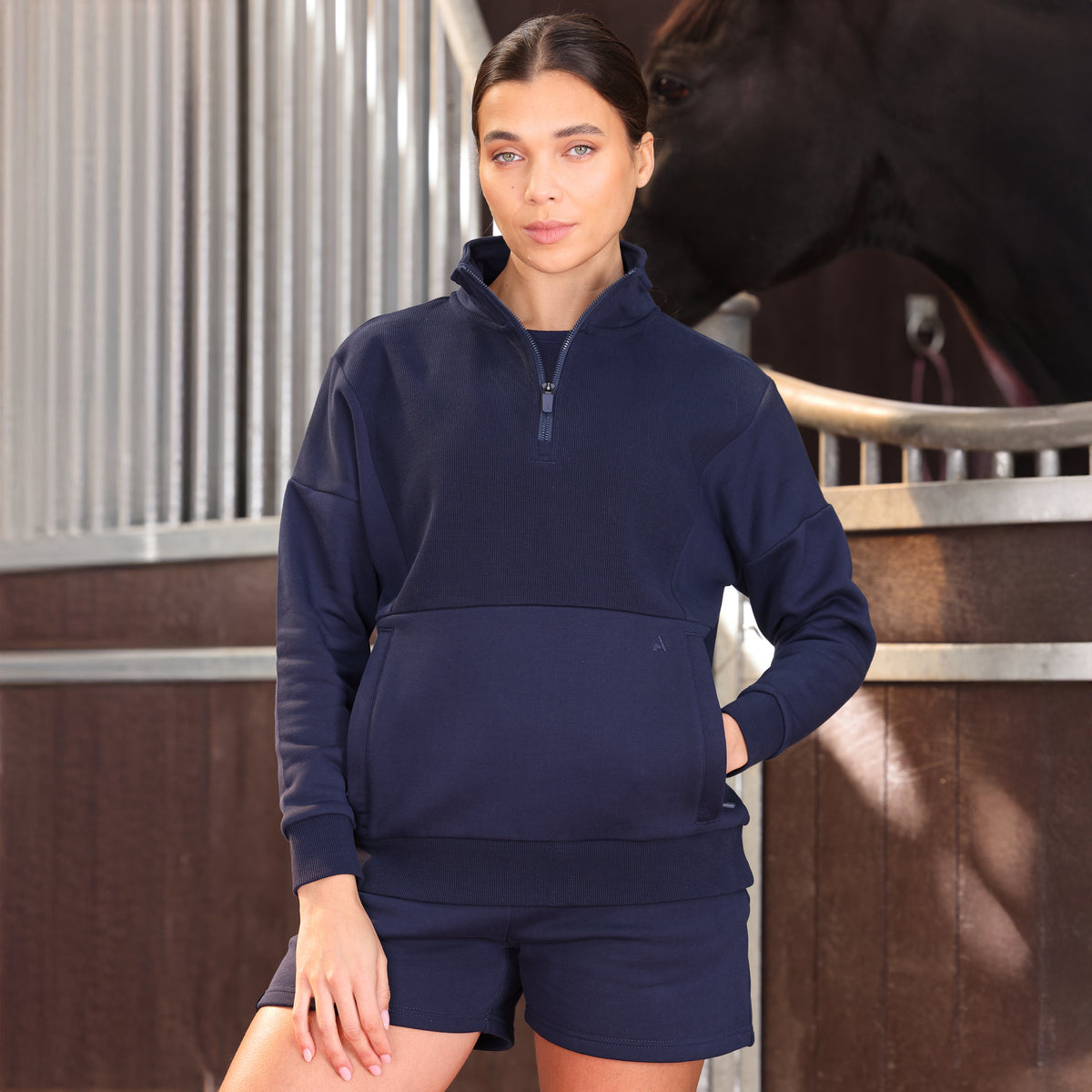 Aubrion React Quarter Zip Sweater