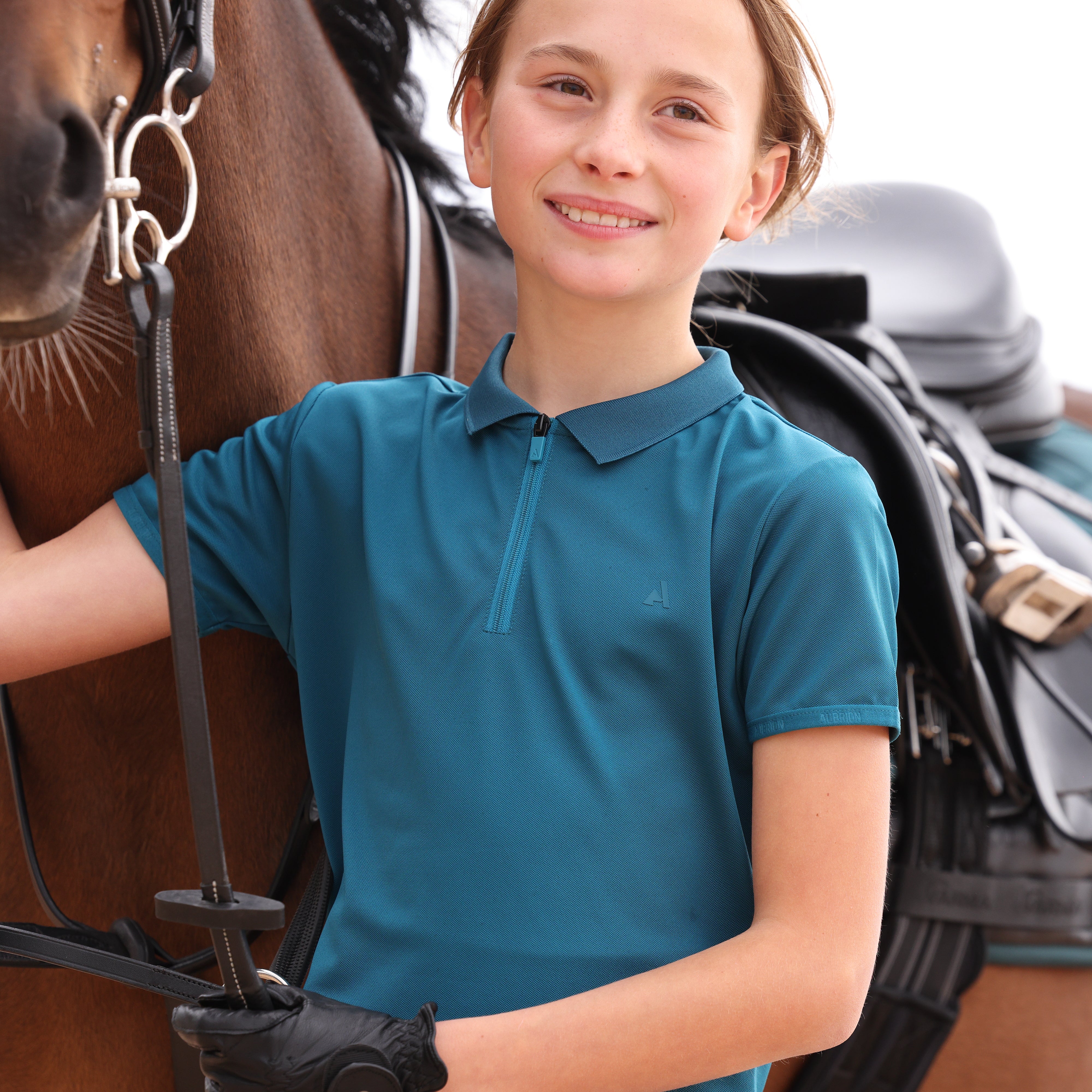 Aubrion React Young Rider Tech Polo