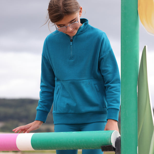 Aubrion React Young Rider Quarter Zip Sweater