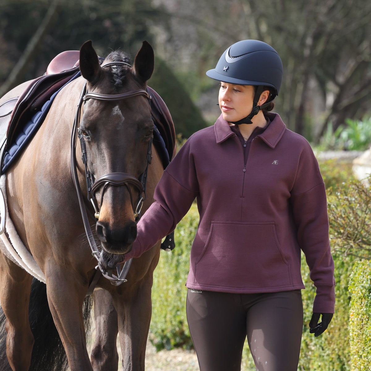 Aubrion Equestrian Quarter Zip Sweater