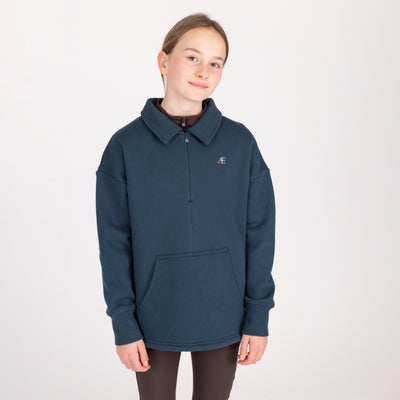 Aubrion Equestrian Young Rider Quarter Zip Sweater