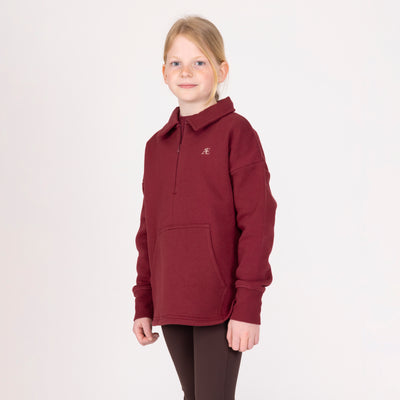 Aubrion Equestrian Young Rider Quarter Zip Sweater