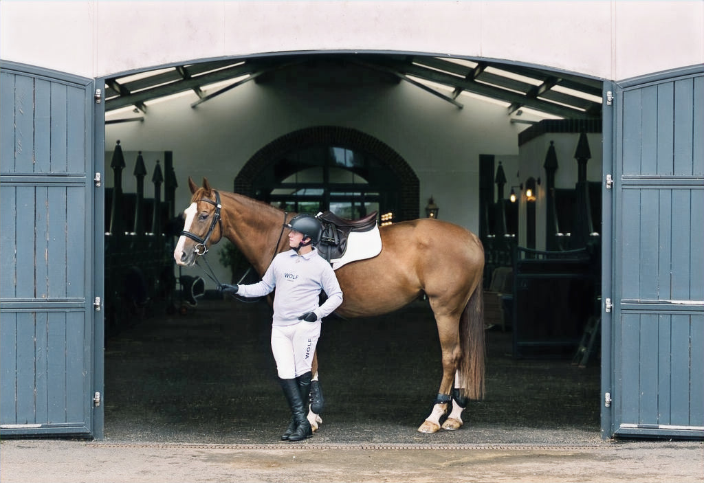 Men's White Omega Competition Breeches