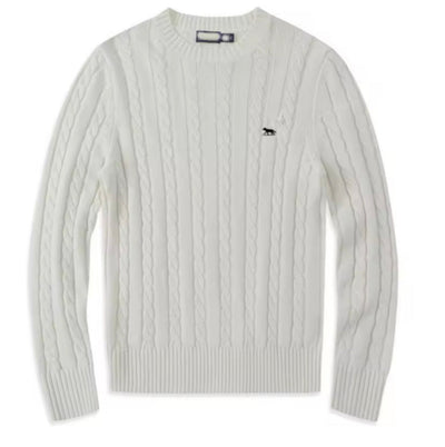 Women's Ivory White Hudson Bay Cable knit Jumper