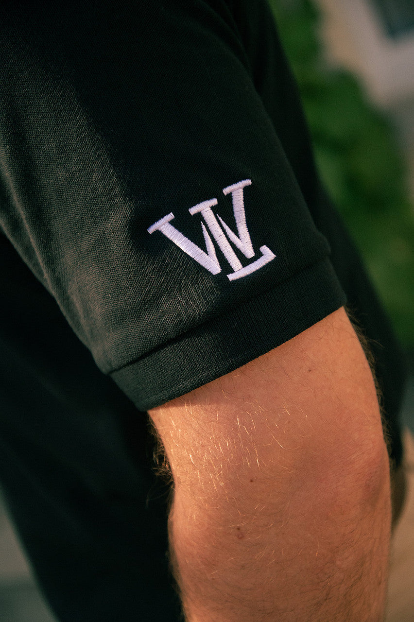Wolf London Men's Signature Black Polo Shirt