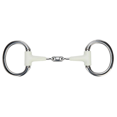 Shires EquiKind Softie Flat Ring Eggbutt with Peanut Link
