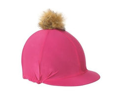 Plain Hat Cover & Faux Pom
