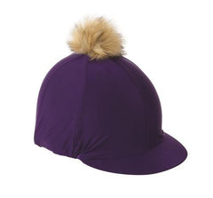 Plain Hat Cover & Faux Pom