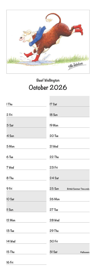 Country Calendar 2026 - Alex Underdown