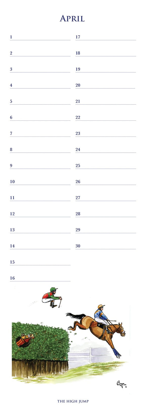 Horses for Courses Anniversary Calendar - Bryn Parry