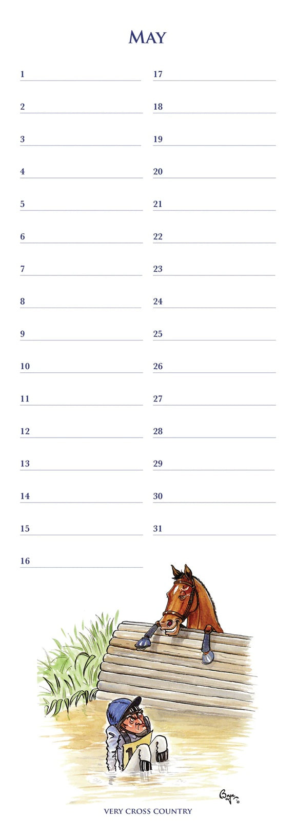 Horses for Courses Anniversary Calendar - Bryn Parry