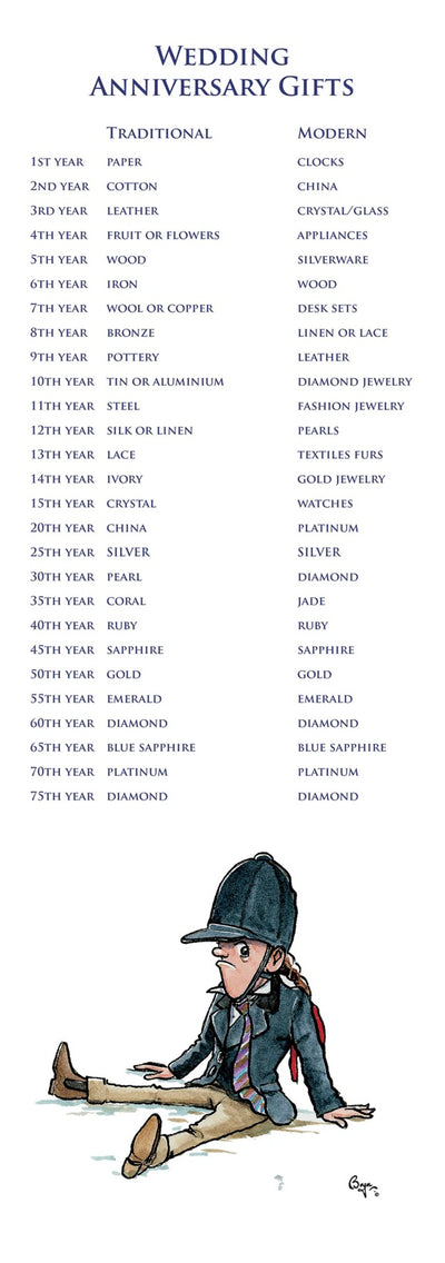 Horses for Courses Anniversary Calendar - Bryn Parry
