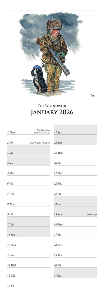 Shooting Calendar 2026 - Bryn Parry