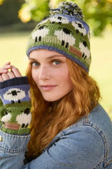 Pachamama Bobble Beanie - Flock of Sheep