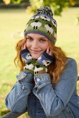 Pachamama Bobble Beanie - Flock of Sheep