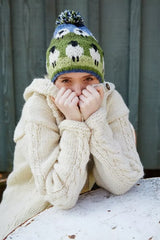 Pachamama Bobble Beanie - Flock of Sheep