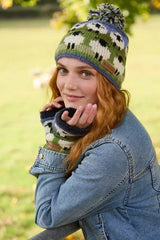 Pachamama Bobble Beanie - Flock of Sheep