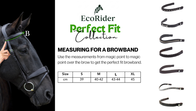 EcoRider Perfect Fit Snaffle Browband
