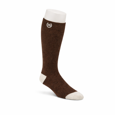 Premium Long Merino Socks - Chocolate