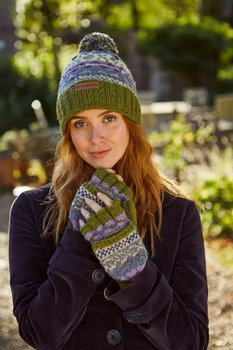 Pachamama Classic Fairisle Roll Back Beanie
