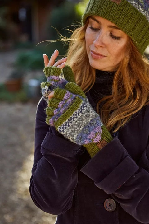 Pachamama Classic Fairisle Roll Back Beanie