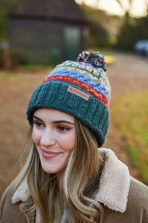 Pachamama Elveden Roll Back Bobble Beanie