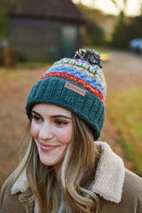 Pachamama Elveden Roll Back Bobble Beanie