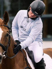 Wolf London Unisex Blue Minchinhampton French Terry Quarter Zip