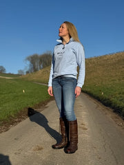 Wolf London Unisex Blue Minchinhampton French Terry Quarter Zip