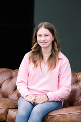 Wolf London Unisex Pink Minchinhampton French Terry Quarter Zip