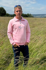 Wolf London Unisex Pink Minchinhampton French Terry Quarter Zip