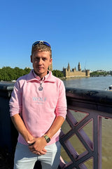 Wolf London Unisex Pink Minchinhampton French Terry Quarter Zip