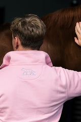 Wolf London Unisex Pink Minchinhampton French Terry Quarter Zip