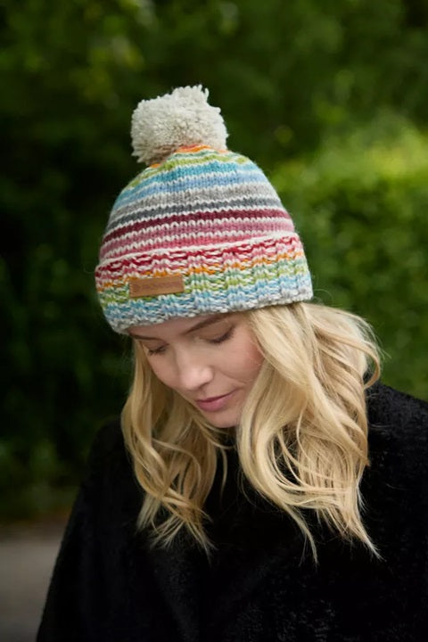 Pachamama Hoxton Roll Back Bobble Beanie