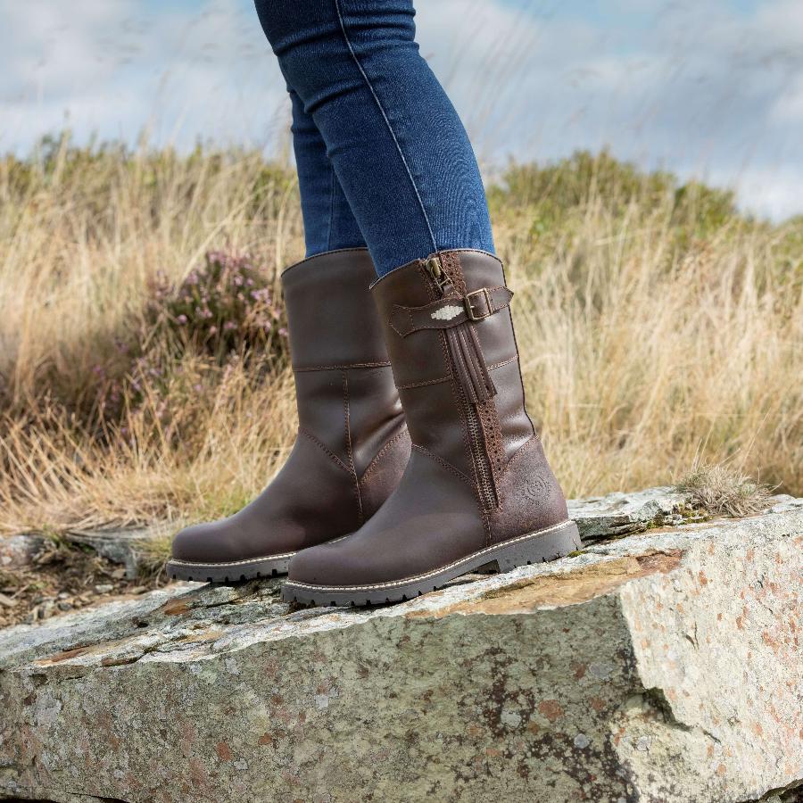 Hudson Mid Boots - Chocolate