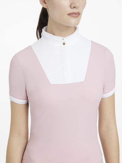 LeMieux Sophia Short Sleeve Pleated Show Shirt
